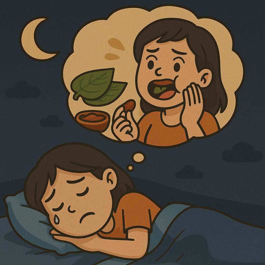 ฝันว่าเคี้ยวหมาก