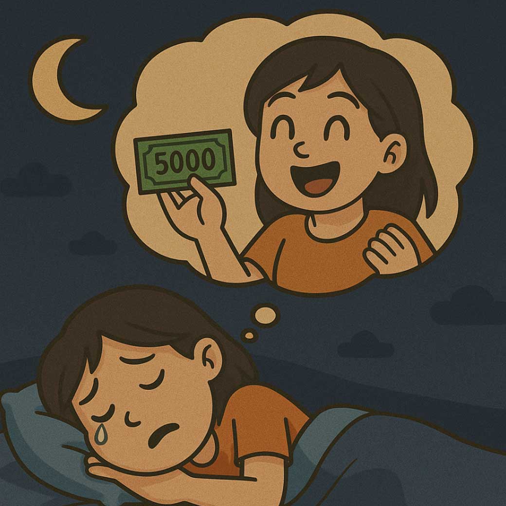 ฝันว่าได้เงิน 5000