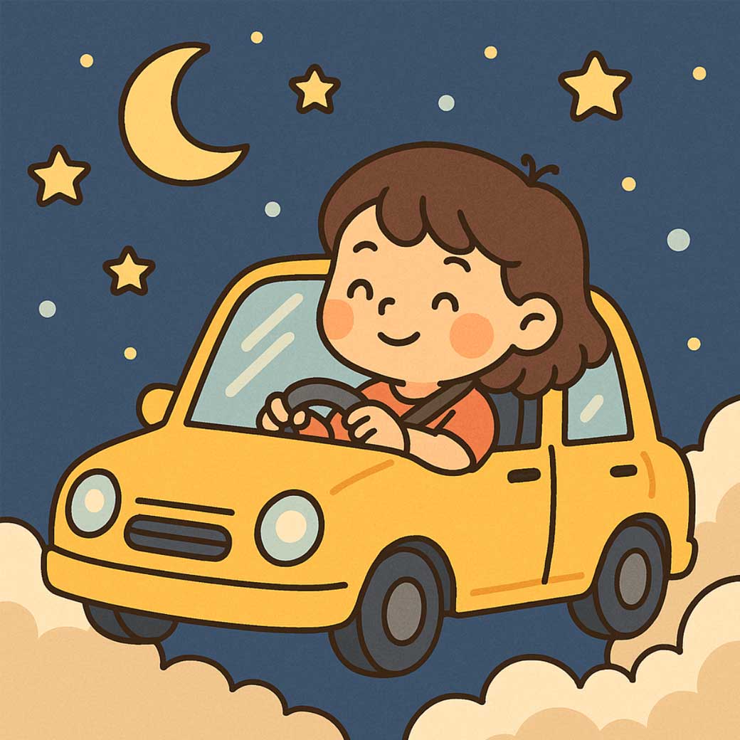 ฝันว่า นั่งรถ