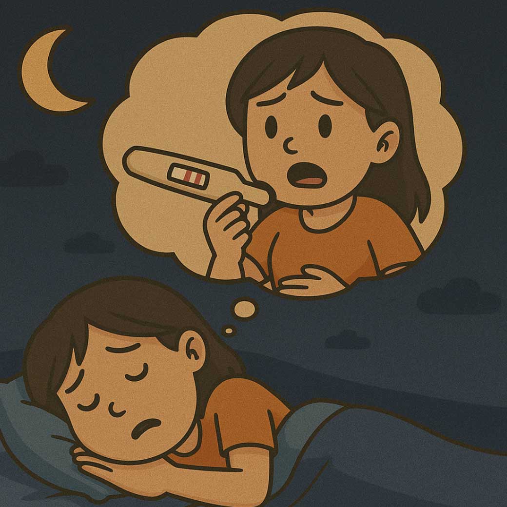 ฝันว่าท้อง 2 ขีด